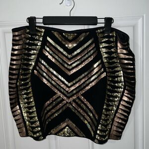 Express Mini Sequin Skirt size XL